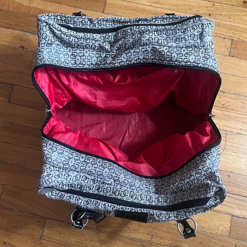 Guess Gray Tote with Red Interior